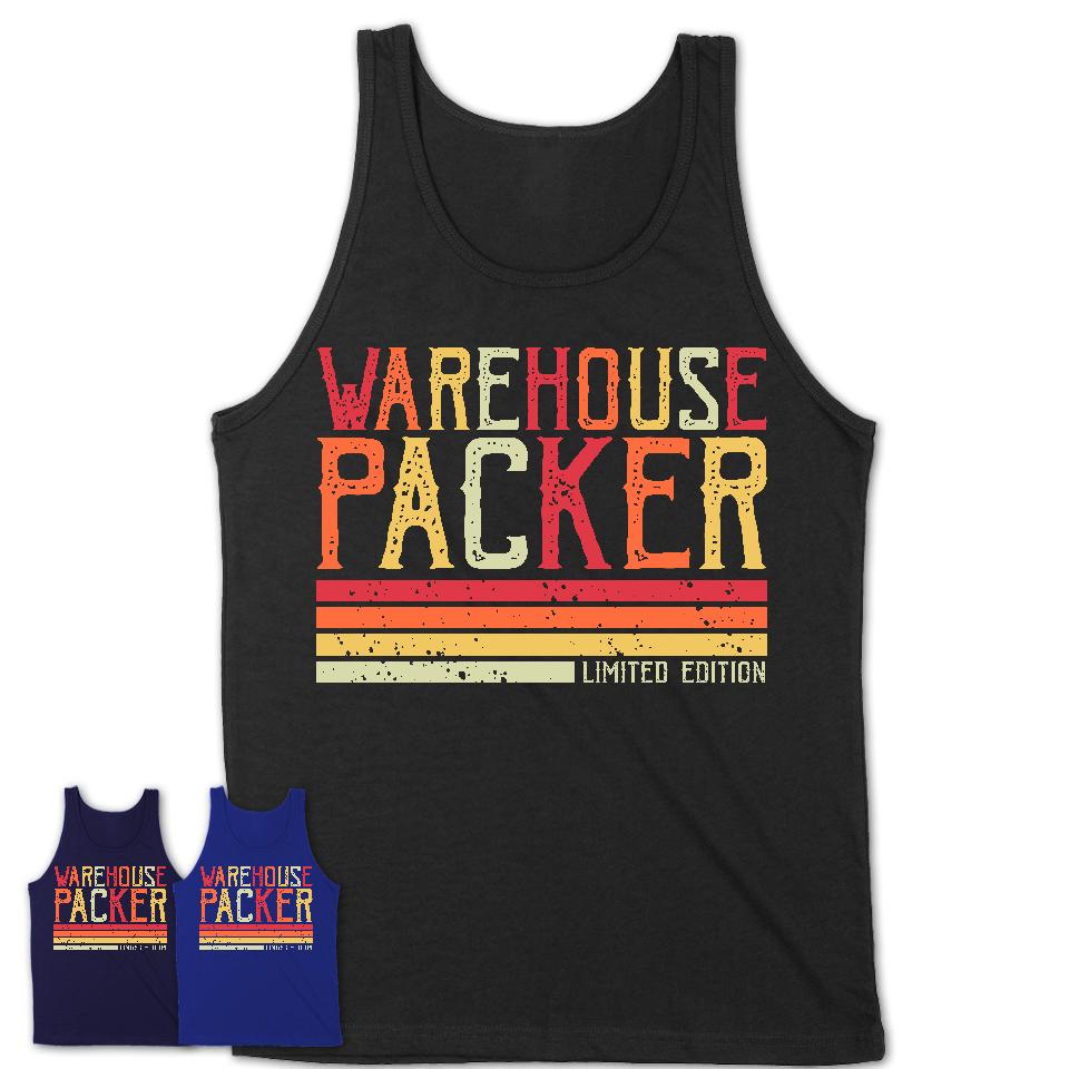 Vintage Warehouse Packer Limited Edition Job Shirt, Coworker Birthday Gift Idea
