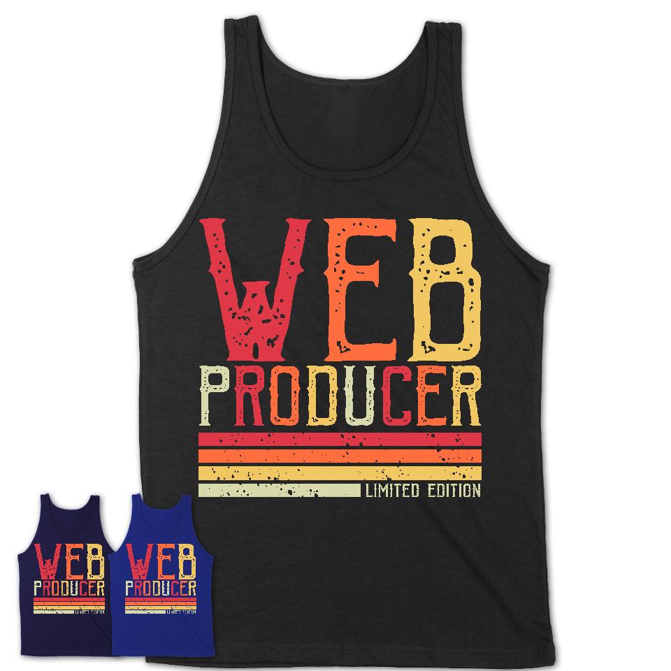 Vintage Web Producer Limited Edition Job Shirt, Coworker Birthday Gift Idea