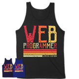 Vintage Web Programmer Limited Edition Job Shirt, Coworker Birthday Gift Idea