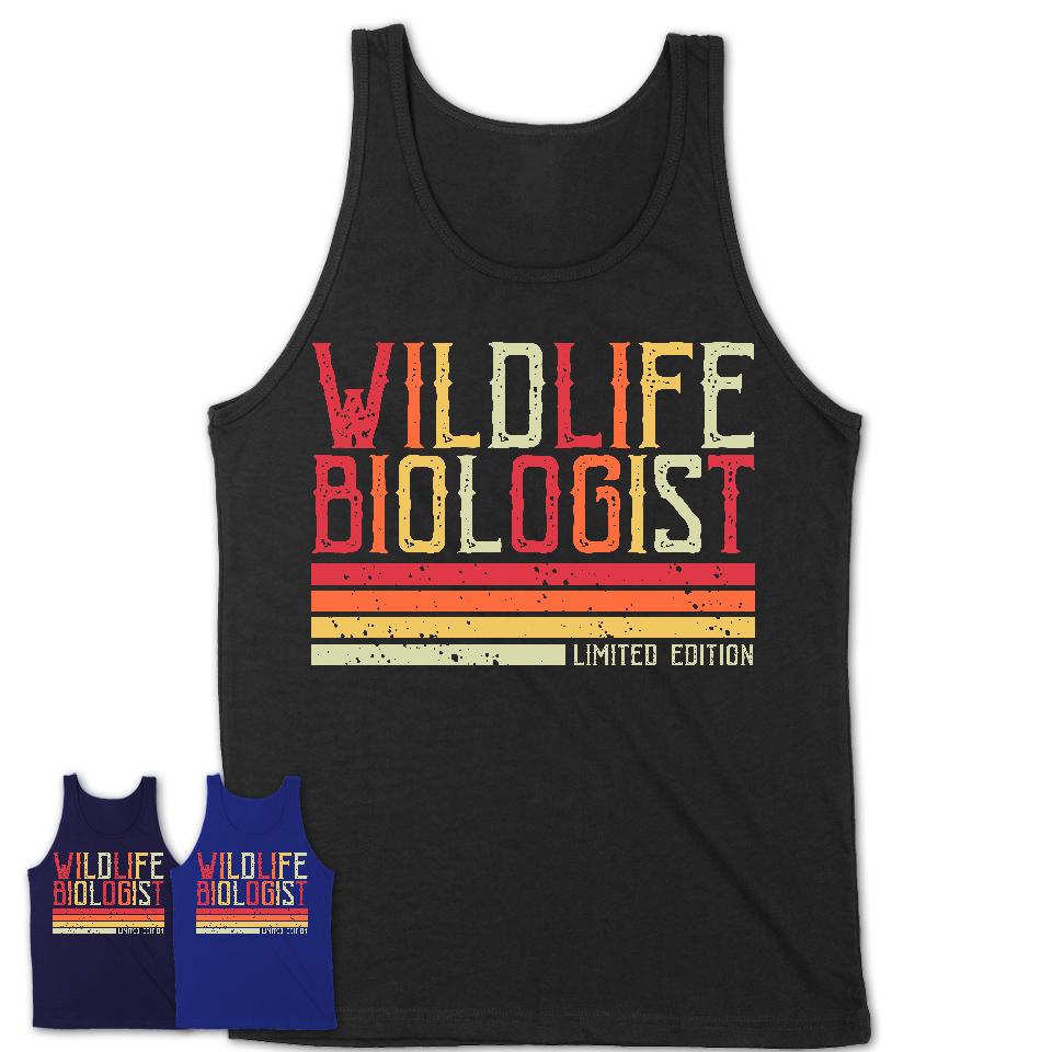 Vintage Wildlife Biologist Limited Edition Job Shirt, Coworker Birthday Gift Idea