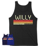 Willy Gift Custom Name Retro Vintage Birthday T-Shirt