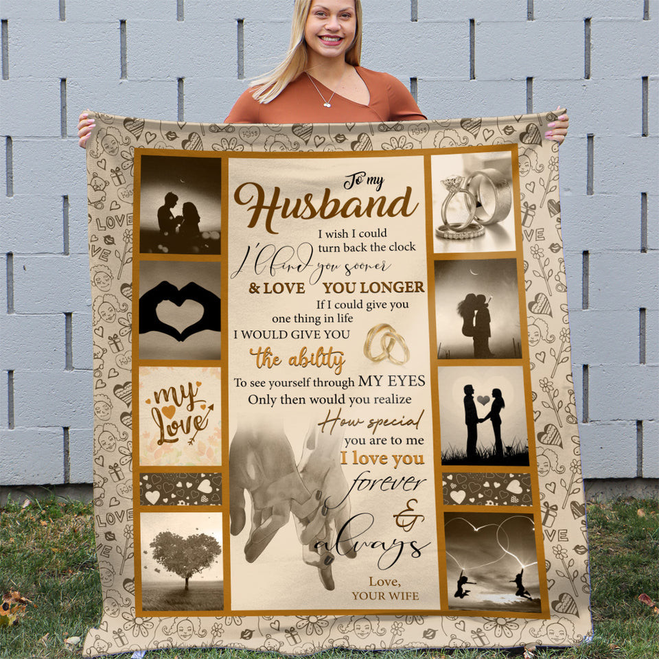 To My Husband Wedding Anniversary Gift For Husband Deer Poster Canvas Wall  Art Decor The Day I Met You - Art Hoodie