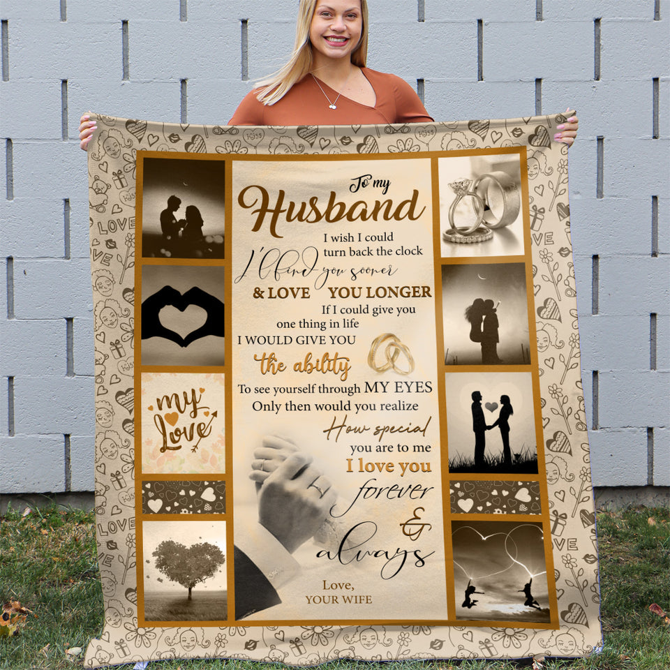 Cobakuey Gifts for Husband Blanket,Husband Gifts from Wife,Anniversary  Wedding G