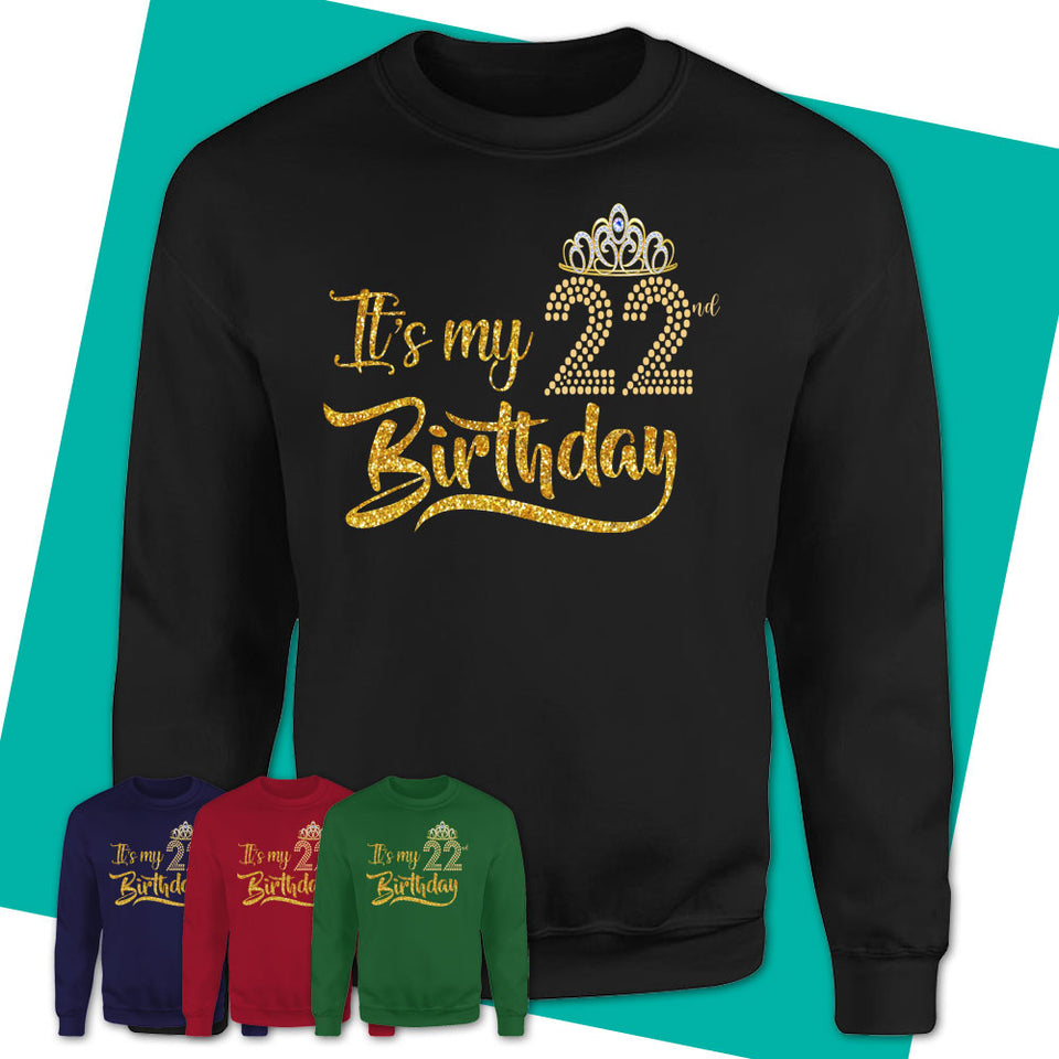 22 Yrs Old Shirt, Vintage Birthday Queen, 22nd August Birthday, Birthday  Gifts, 22nd Birthday, 22nd Birthday Gifts, 22nd Birthday Tee