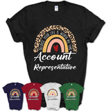 Account Representative Because Your Life Worth My Time Rainbow T-Shirt