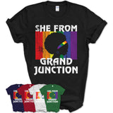Black Girl She From Grand Junction Colorado Shirt LGBT Pride Gift