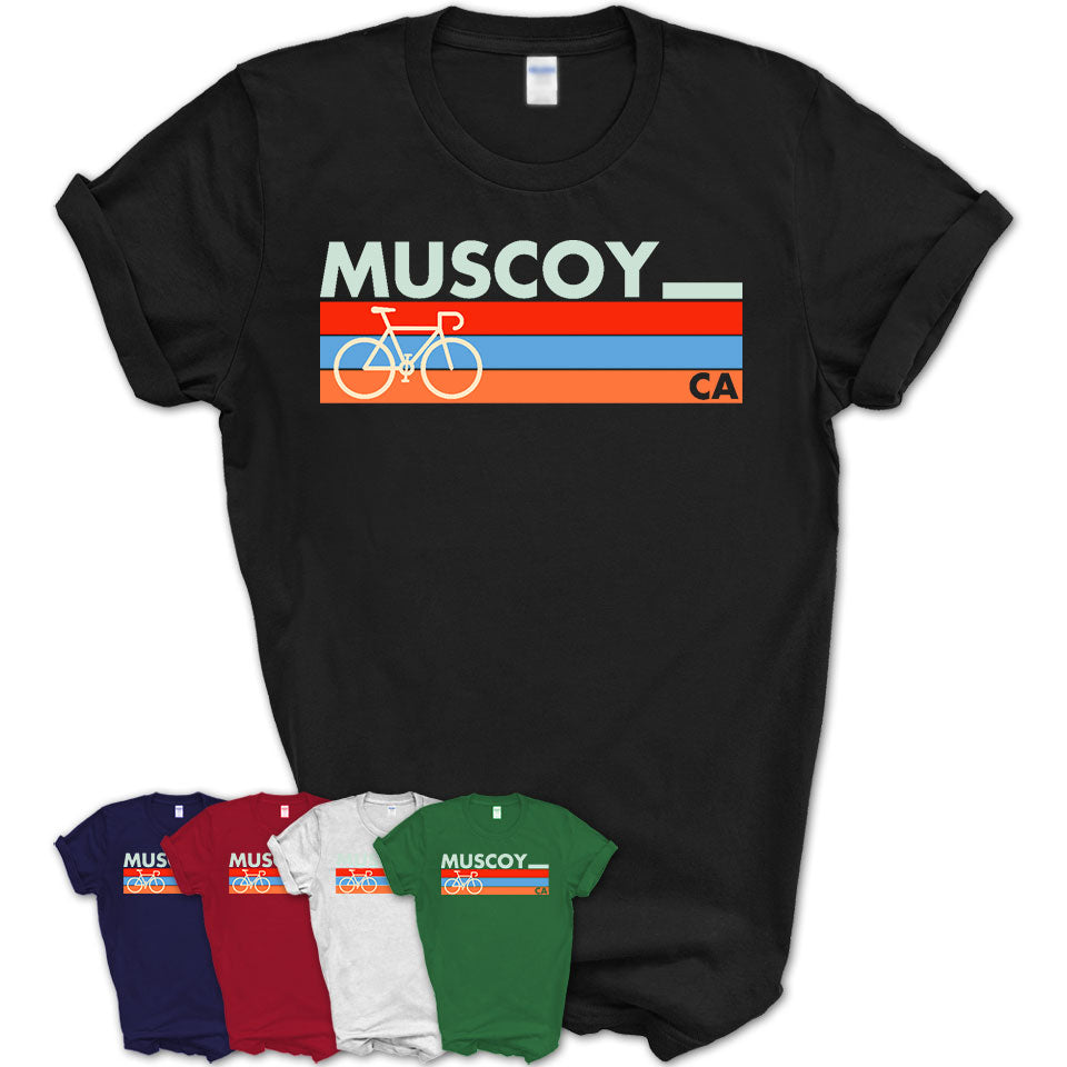 California Muscoy Cycling Shirt for Family Teammates Vintage Retro Colors