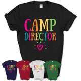 Camp Director Rainbow Lettering Heart Shirt, Employee Appreciation Gifts