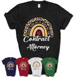 Contract Attorney Because Your Life Worth My Time Rainbow T-Shirt