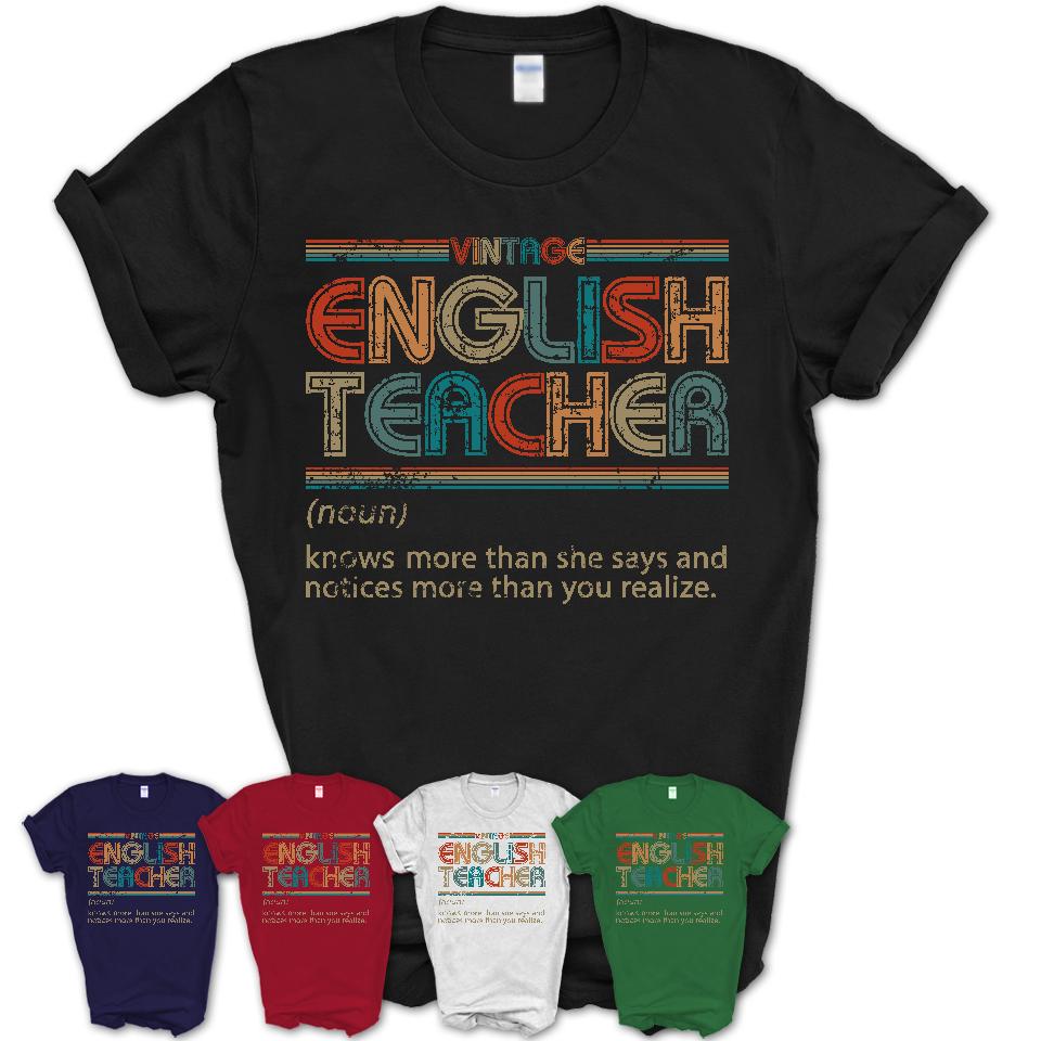 English teacher t shirts funny hot sale