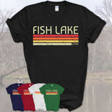 Fish Lake Utah Funny Fishing Camping Summer Retro Gift T-Shirt