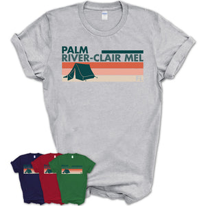 Florida Palm River-Clair Mel Camping Shirt for Family Teammates Vintage Retro Colors