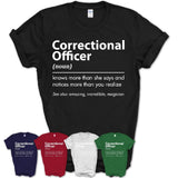 Funny Correctional Officer Definition Shirt, New Job Gift for Correctional Officer, Coworker Gift Idea