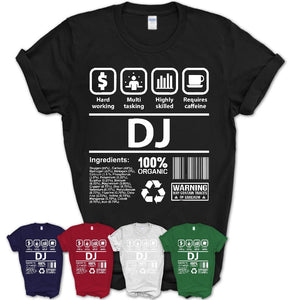 Funny Coworker Gift Idea Sarcasm DJ Uniform TShirt