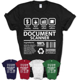 Funny Coworker Gift Idea Sarcasm Document Scanner Uniform TShirt, Profession Shirt, Office Gift