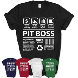 Funny Coworker Gift Idea Sarcasm Pit Boss Uniform TShirt, Profession Shirt, Office Gift