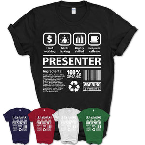 Funny Coworker Gift Idea Sarcasm Presenter Uniform TShirt