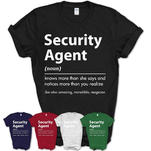 Funny Security Agent Definition Shirt, New Job Gift for Security Agent, Coworker Gift Idea
