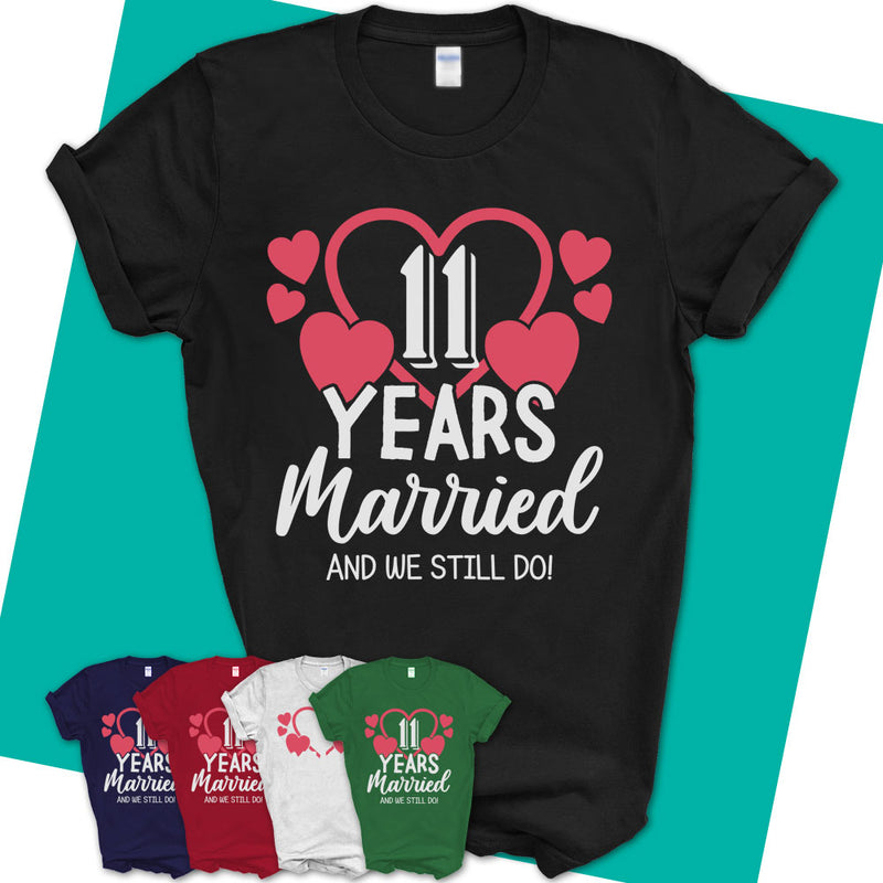 11th Wedding Anniversary Gifts For Women. Couple Shirt.-Art – Artvinatee