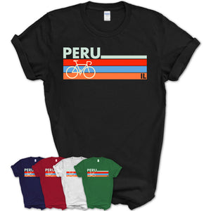 Illinois Peru Cycling Shirt for Family Teammates Vintage Retro Colors