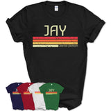 Jay Gift Custom Name Retro Vintage Birthday T-Shirt