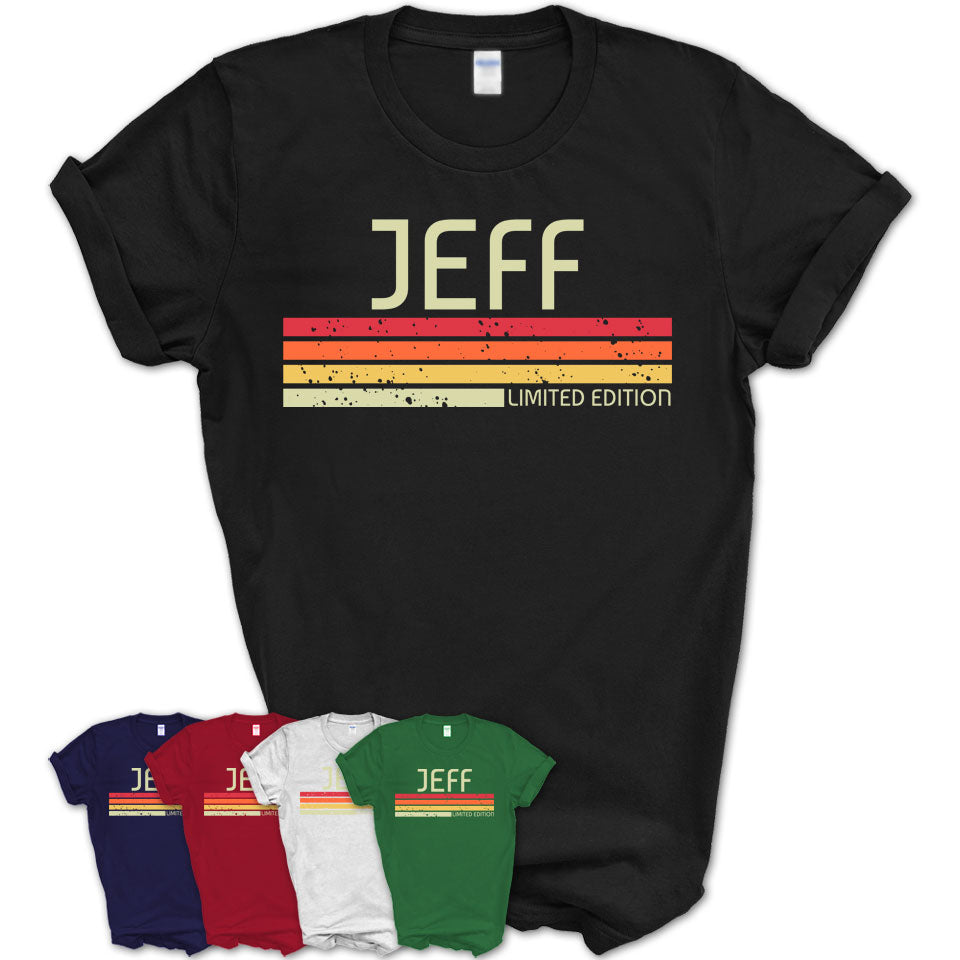 Jeff Gift Custom Name Retro Vintage Birthday T-Shirt