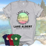 Lake Albert South Dakota Lake Life Cuz Beaches Be Salty Fishing Camping Team Shirt