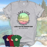 Lake Hattie Reservoir Wyoming Lake Life Cuz Beaches Be Salty Fishing Camping Team Shirt