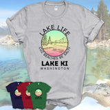 Lake Ki Washington Lake Life Cuz Beaches Be Salty Fishing Camping Team Shirt