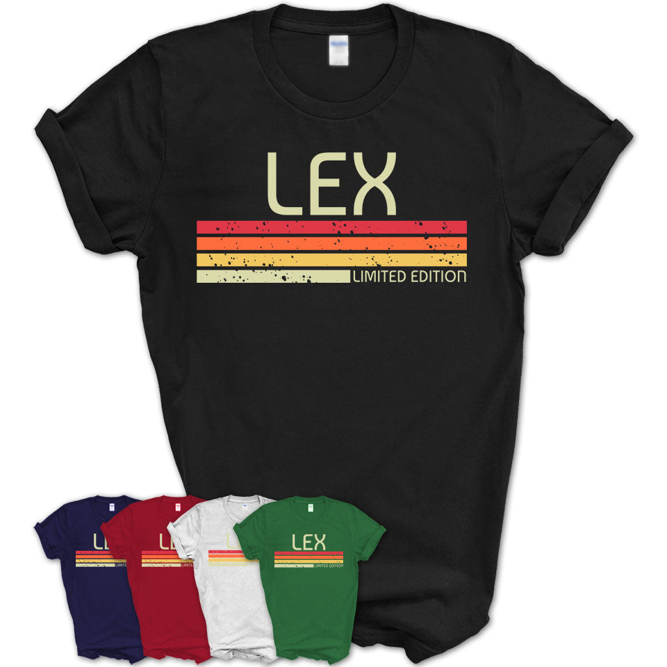 Lex Gift Custom Name Retro Vintage Birthday T-Shirt