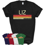 Liz Gift Custom Name Retro Vintage Birthday T-Shirt