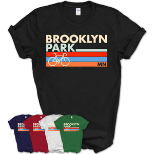 Minnesota Brooklyn Park Cycling Shirt for Family Teammates Vintage Retro Colors