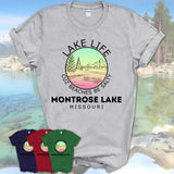 Montrose Lake Missouri Lake Life Cuz Beaches Be Salty Fishing Camping Team Shirt