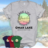 Omak Lake Washington Lake Life Cuz Beaches Be Salty Fishing Camping Team Shirt