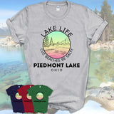 Piedmont Lake Ohio Lake Life Cuz Beaches Be Salty Fishing Camping Team Shirt