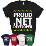 Proud .Net Developer Africa Pride Black History Month T-Shirt