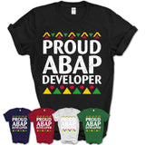 Proud Abap Developer Africa Pride Black History Month T-Shirt