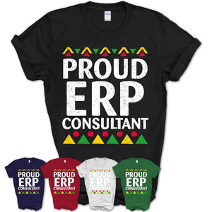 Proud Erp Consultant Africa Pride Black History Month T-Shirt