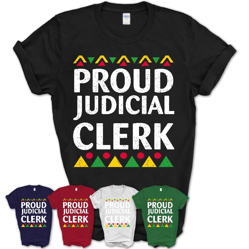Proud Judicial Clerk Africa Pride Black History Month T-Shirt