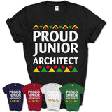 Proud Junior Architect Africa Pride Black History Month T-Shirt