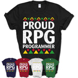 Proud Rpg Programmer Africa Pride Black History Month T-Shirt