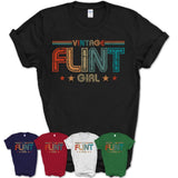 Proud Vintage Flint Girl Shirt Michigan Pride Gift Birthday Shirt for Her
