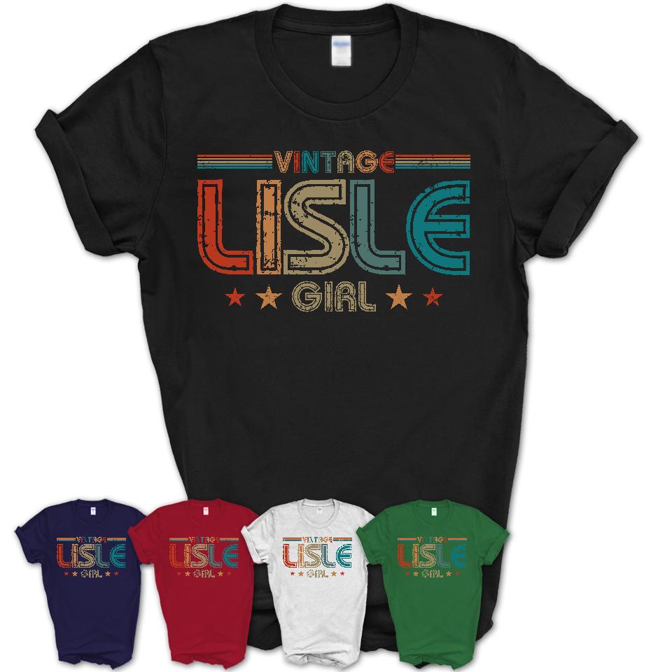 Proud Vintage Lisle Girl Shirt Illinois Pride Gift Birthday Shirt for Her