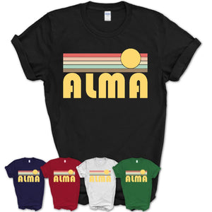 Retro Alma Michigan Sunset Shirt Vintage Colors