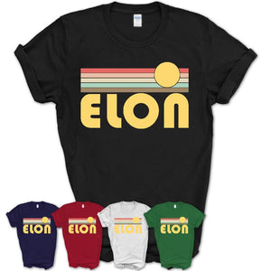 Retro Elon North Carolina Sunset Shirt Vintage Colors