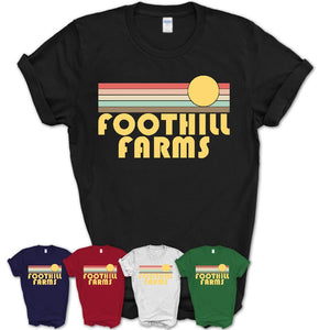 Retro Foothill Farms California Sunset Shirt Vintage Colors