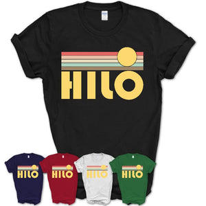 Retro Hilo Hawaii Sunset Shirt Vintage Colors