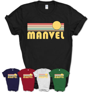Retro Manvel Texas Sunset Shirt Vintage Colors