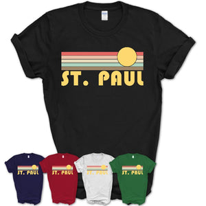 Retro St. Paul Minnesota Sunset Shirt Vintage Colors