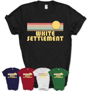 Retro White Settlement Texas Sunset Shirt Vintage Colors